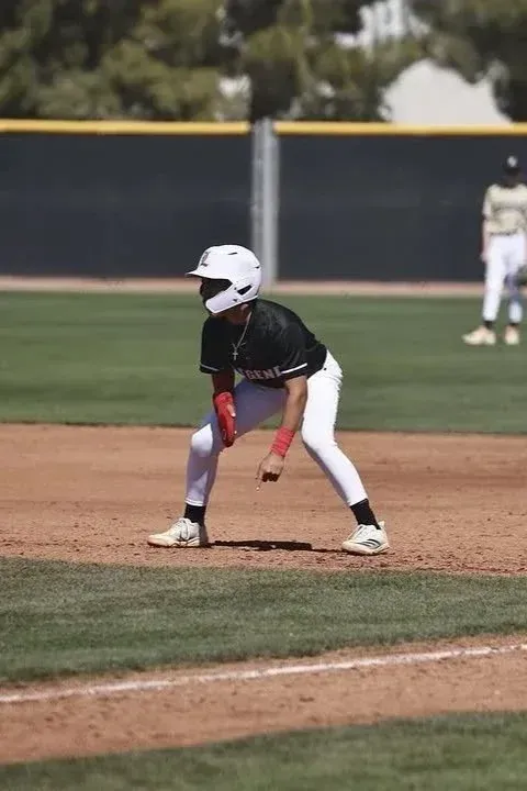 A Legends player leading off base