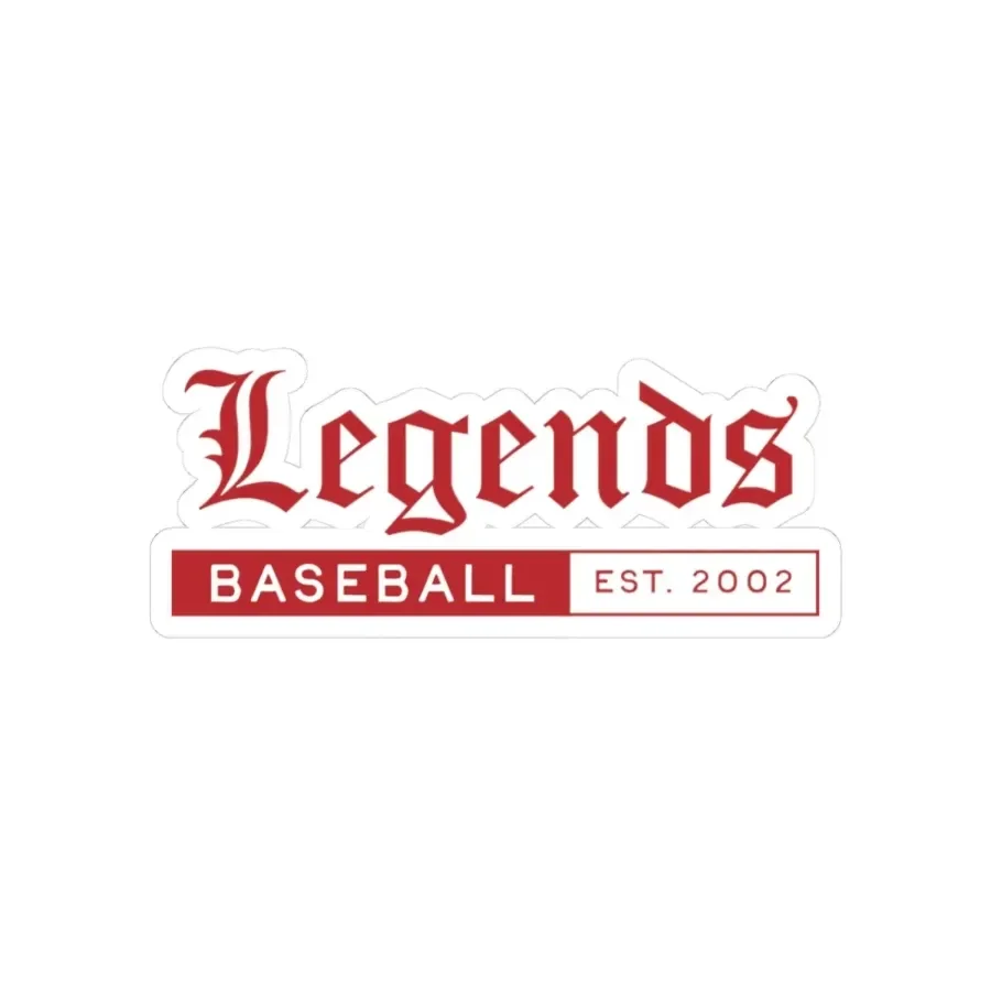 Legends Baseball kiss-cut sticker